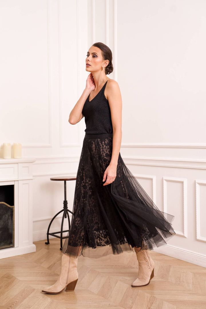 March Tulle & Lace Skirt