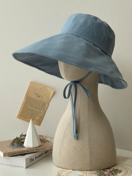 Wide Brim Linen Cotton Bucket Hat