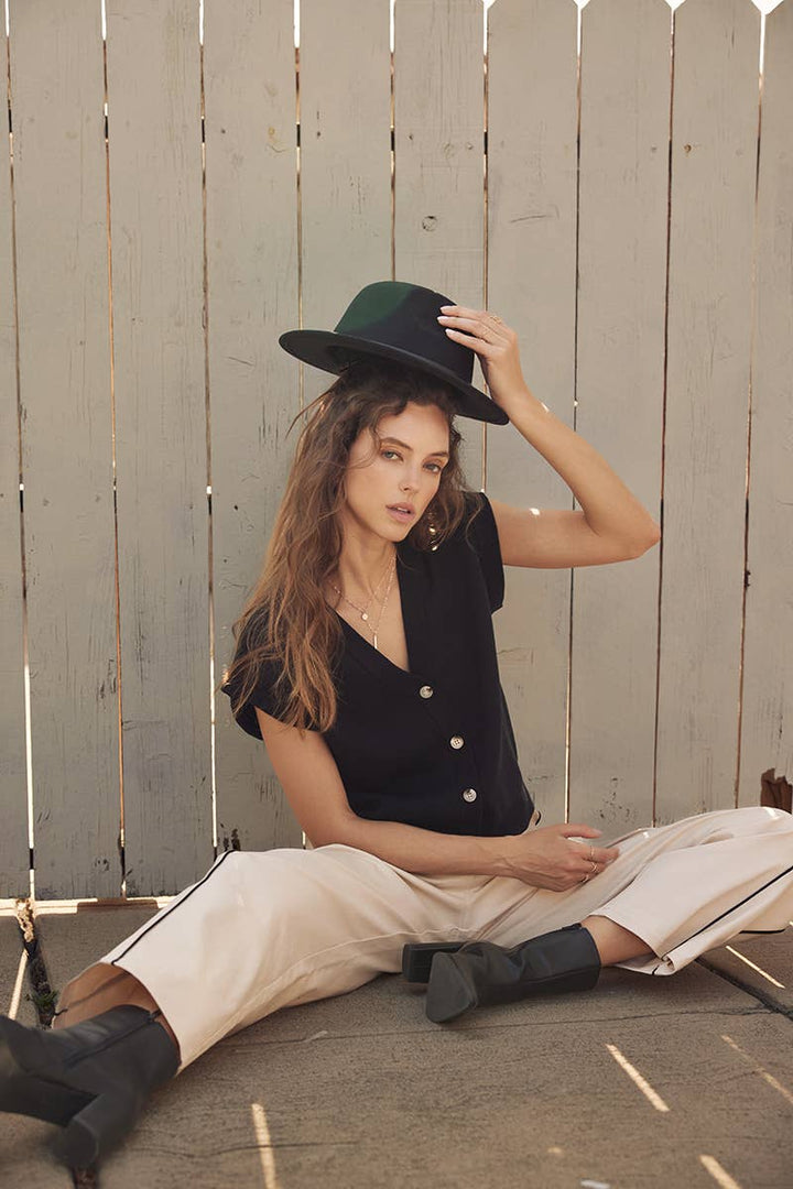 Multi-Way Versatility Soft Cotton Button-Down Sweater Vest