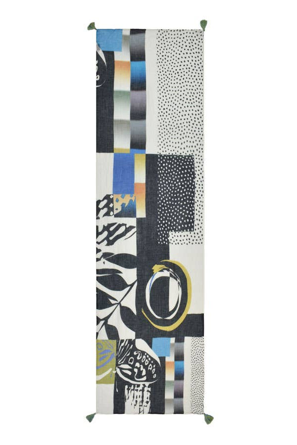 Wakana Modern Mixed Motif Scarf