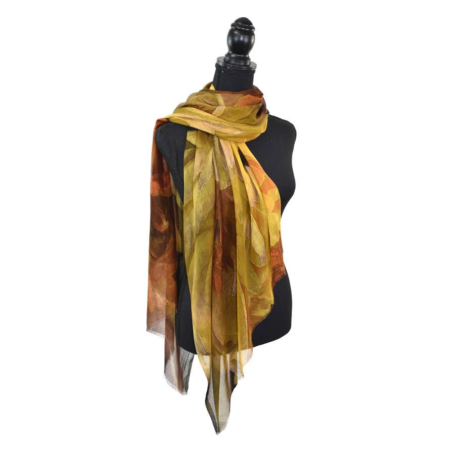 Benecio Autumnal Floral Scarf