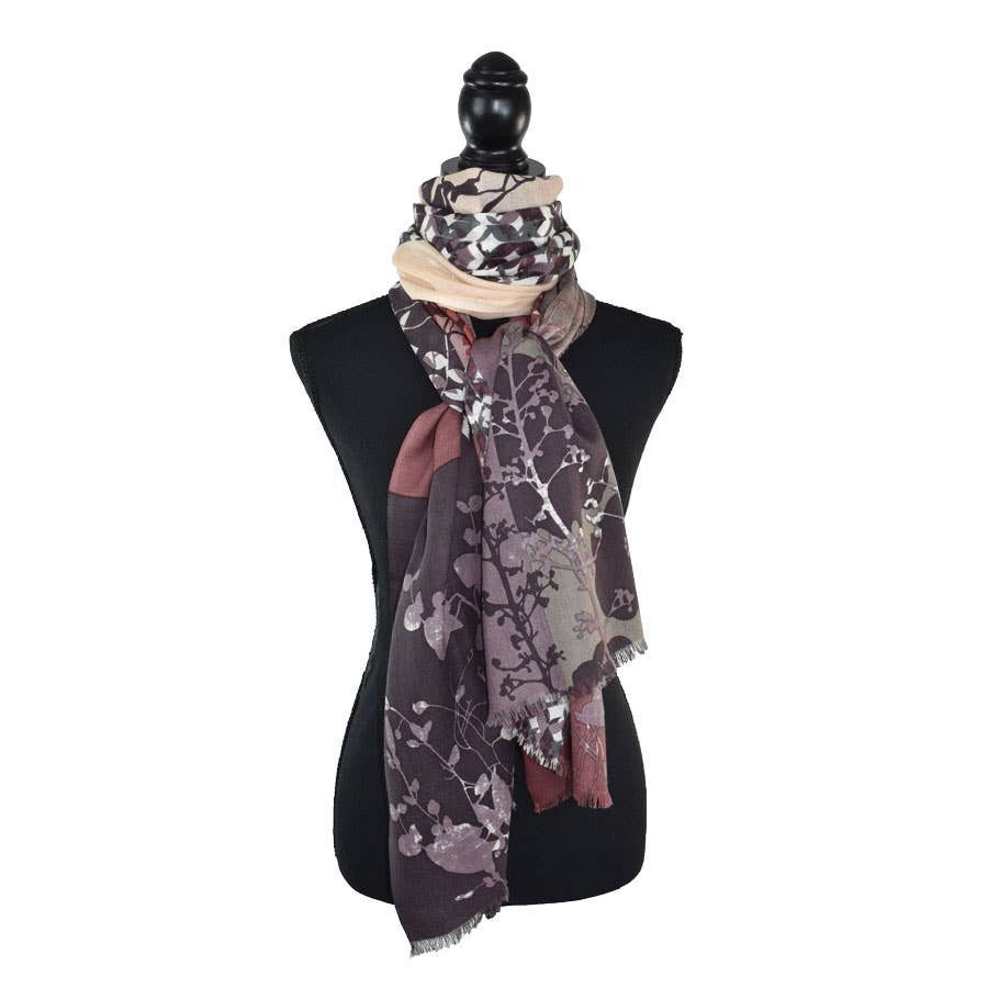 Kamila Mixed Motif Wool Scarf