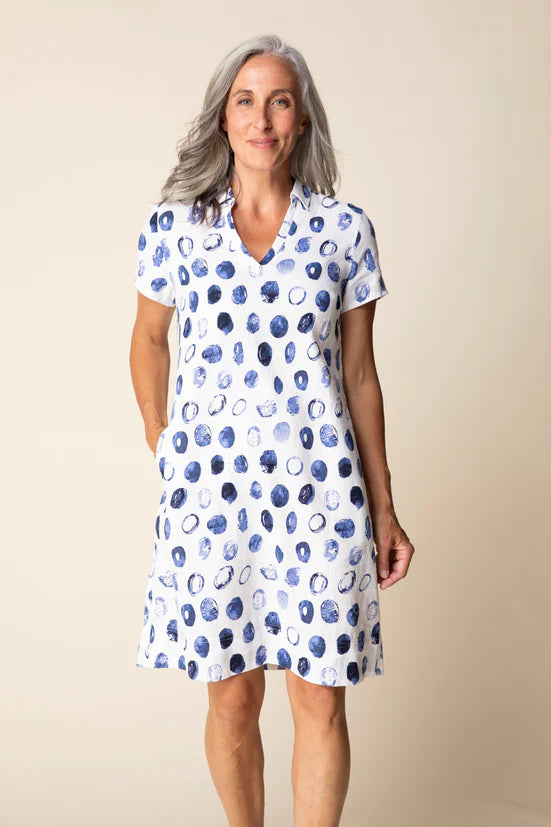 Linen Dot Maya Dress