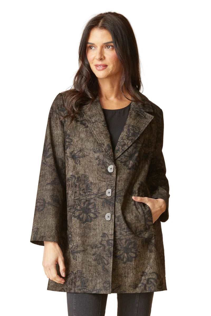 Luxe Cord Paris Car Coat