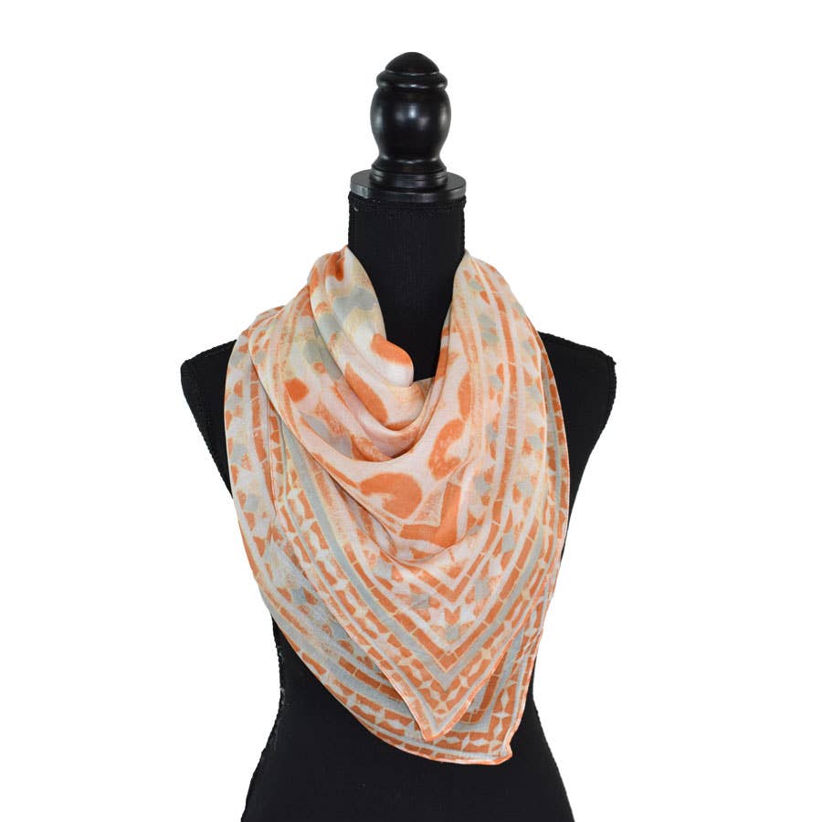 Arnette Medallion Print Square Scarf