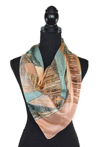 Beacon Geometric Silk Scarf
