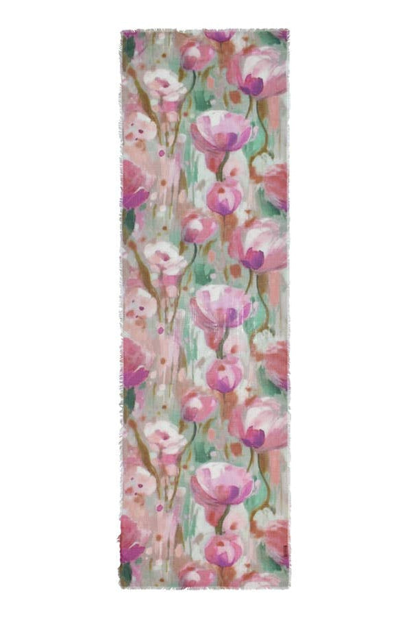 Lyssa Watercolor Floral Scarf