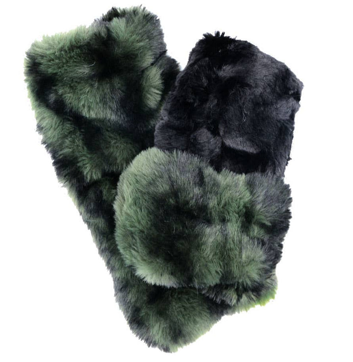 Fingerless Gloves (Mid-Length) - Royal Opulence Faux Fur