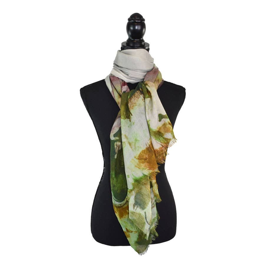 January Abstract Landscape Scarf