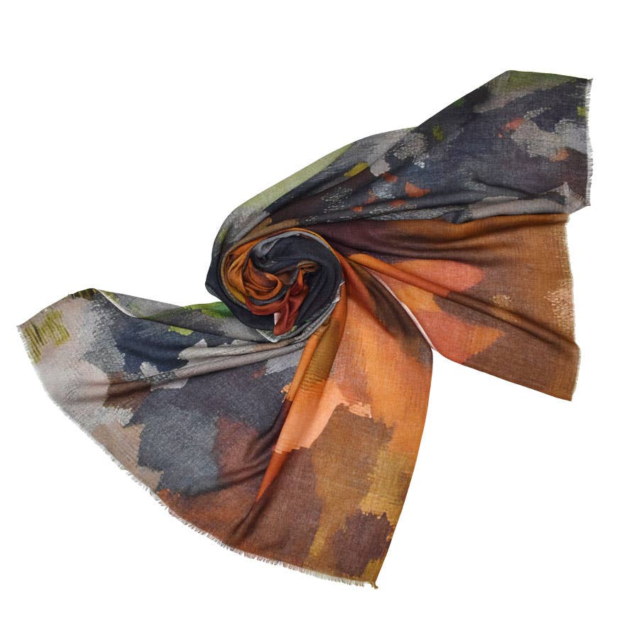 Keller Abstract Painterly Scarf