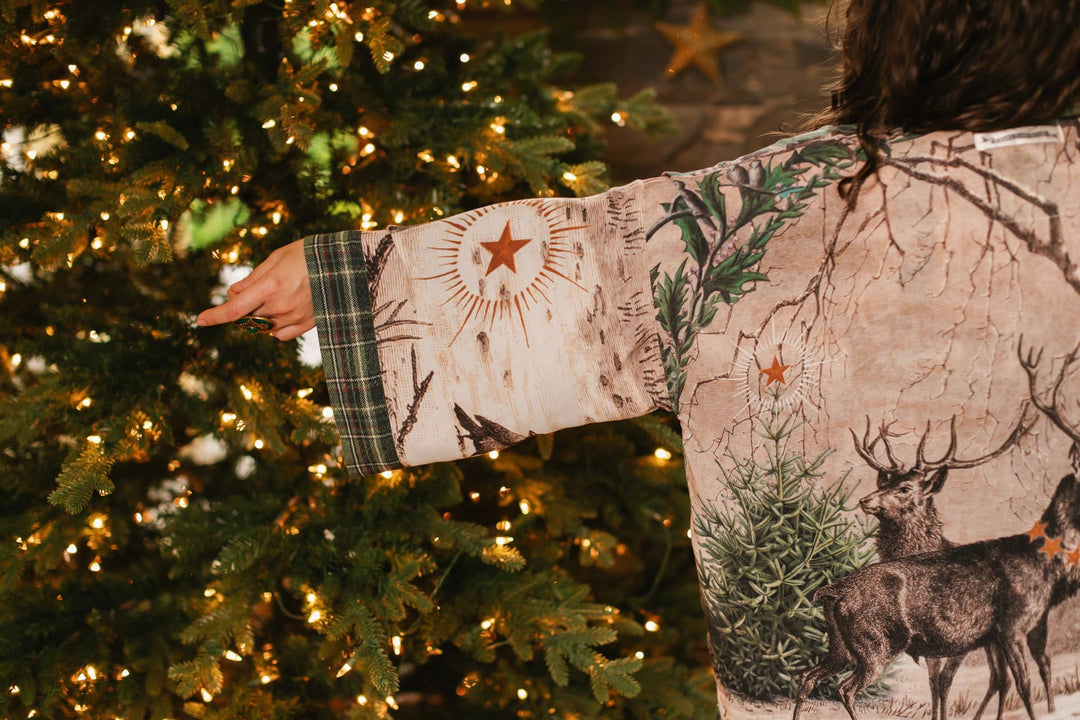 Winter Wish Christmas Matinée Duster Kimono