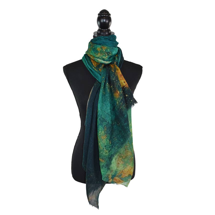 Crispin Jewel-Tones Fine Wool Scarf