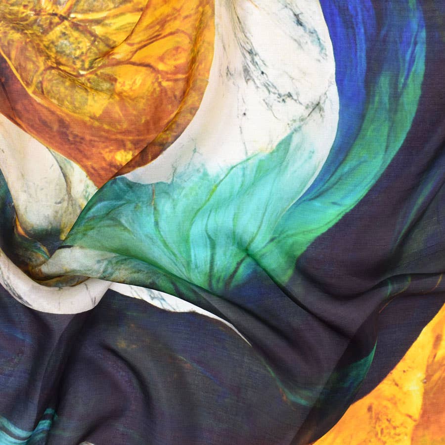 Legacy Abstract Silk Scarf