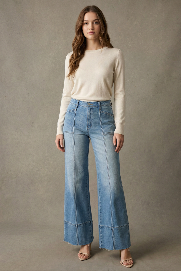 Eco Friendly Tummy Control Slim Palazzo Jean