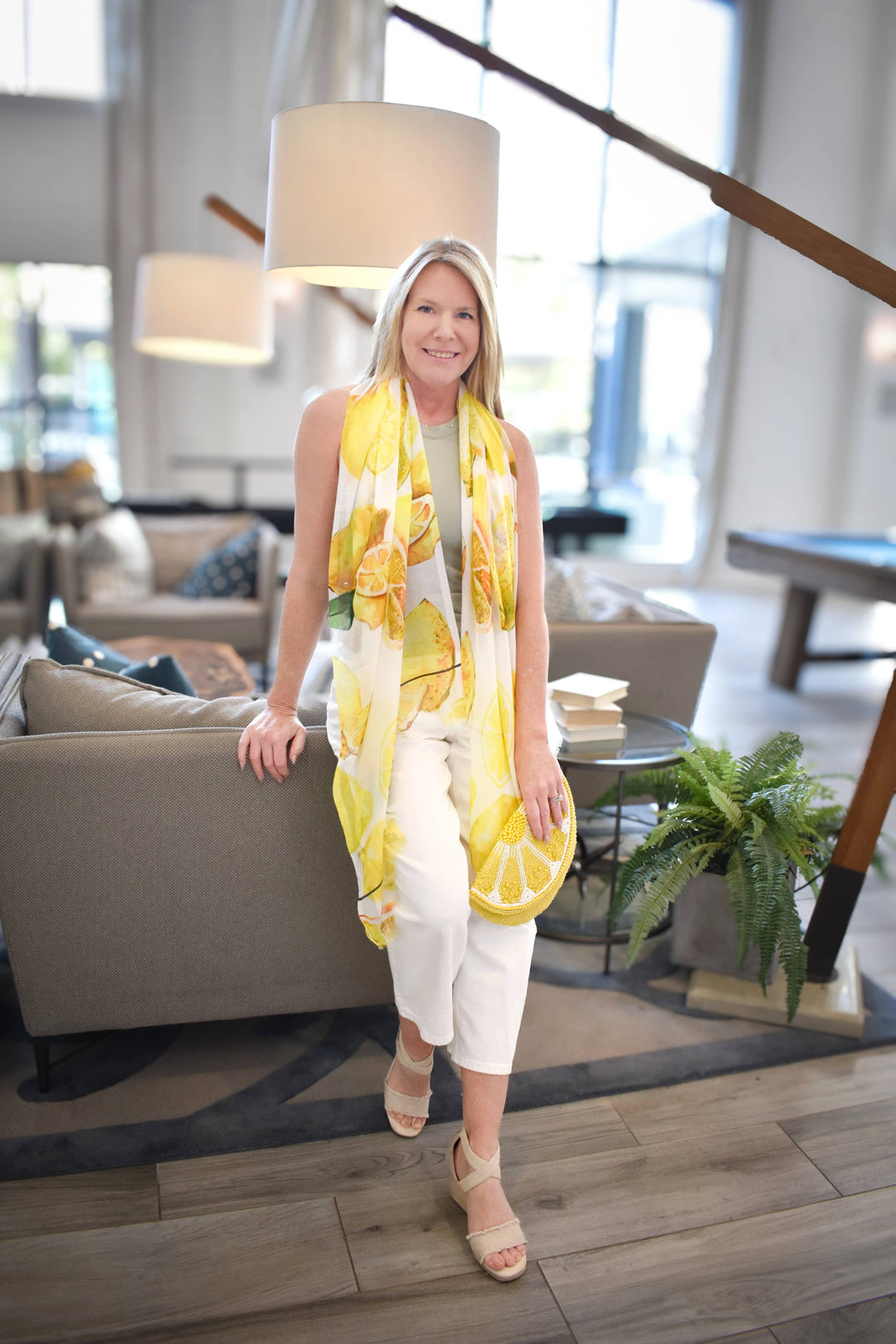 Citron Summer Lemon Scarf