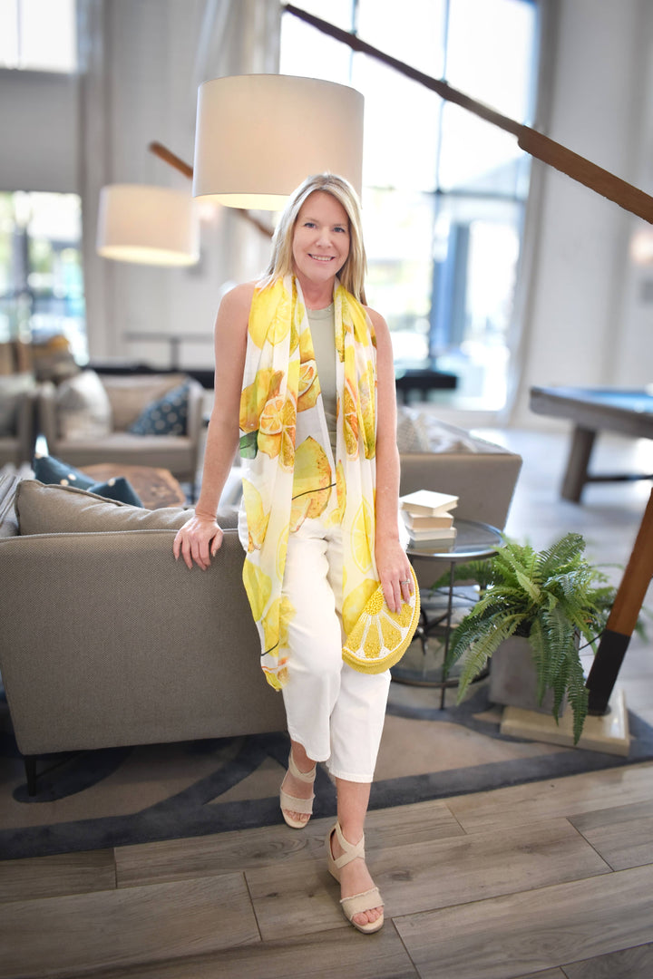 Citron Summer Lemon Scarf