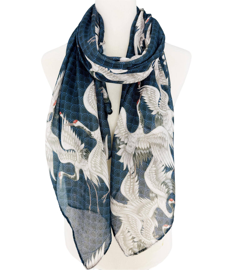 Crane Scarf - Navy