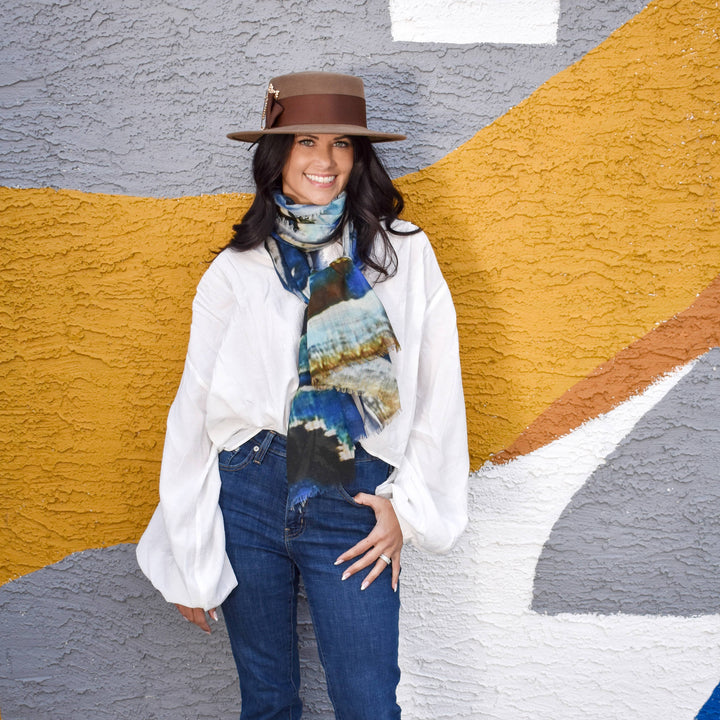 Nairobi Abstract Matty Wool Scarf