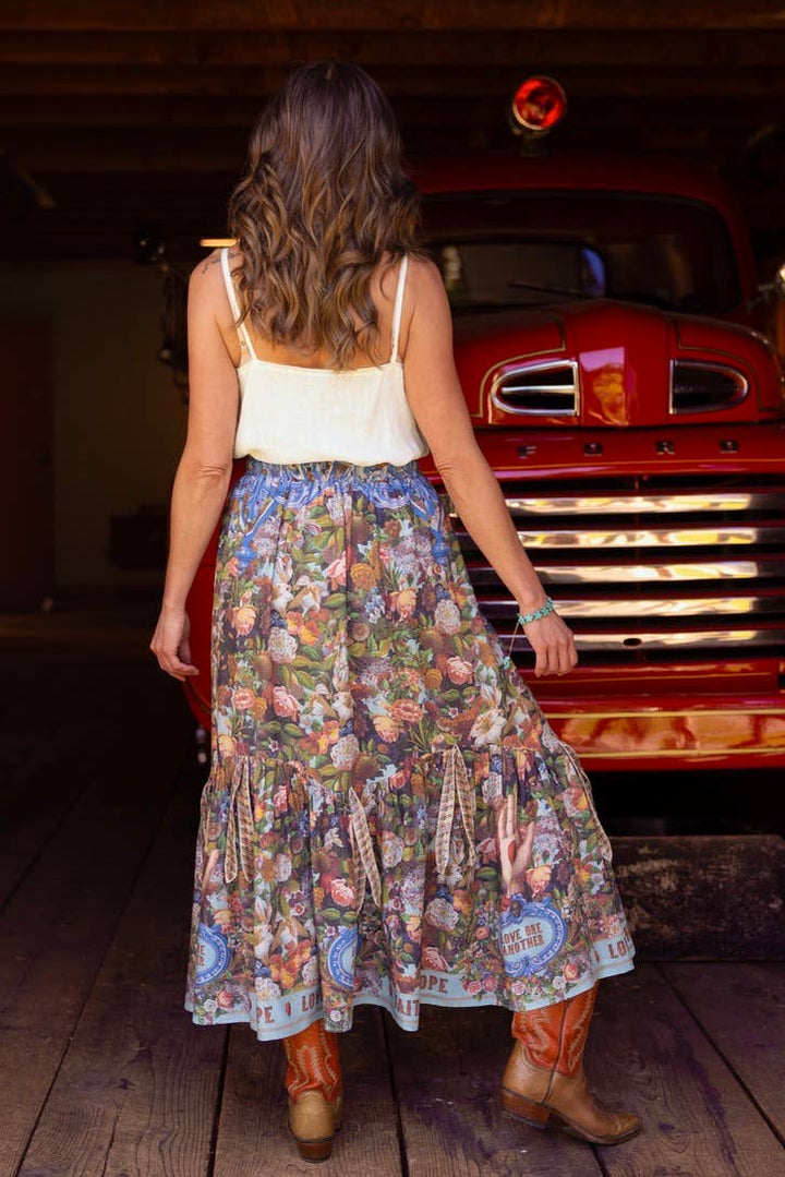 Love Language Atelier Skirt w/ Floral Print