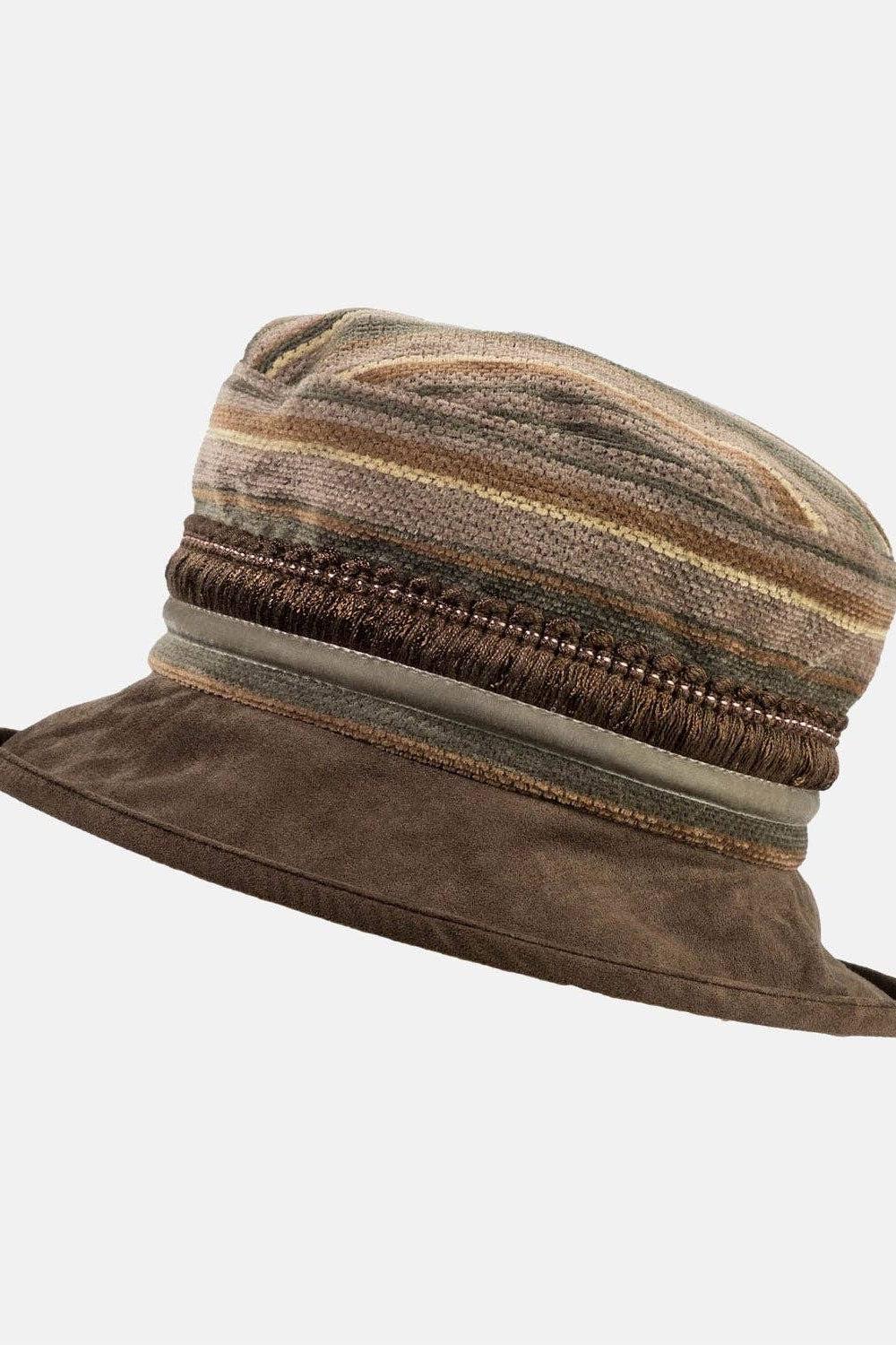 Small Brim Winter Vintage Fabric Hat