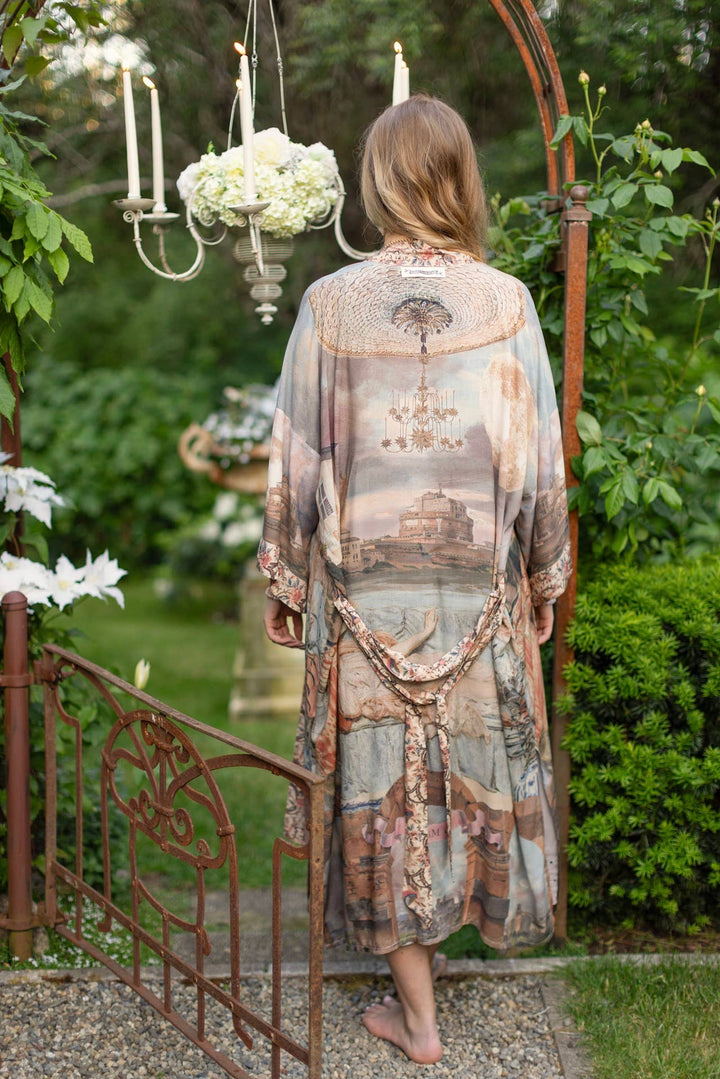 Imaginarium Opera Duster Kimono Robe with Moon long length