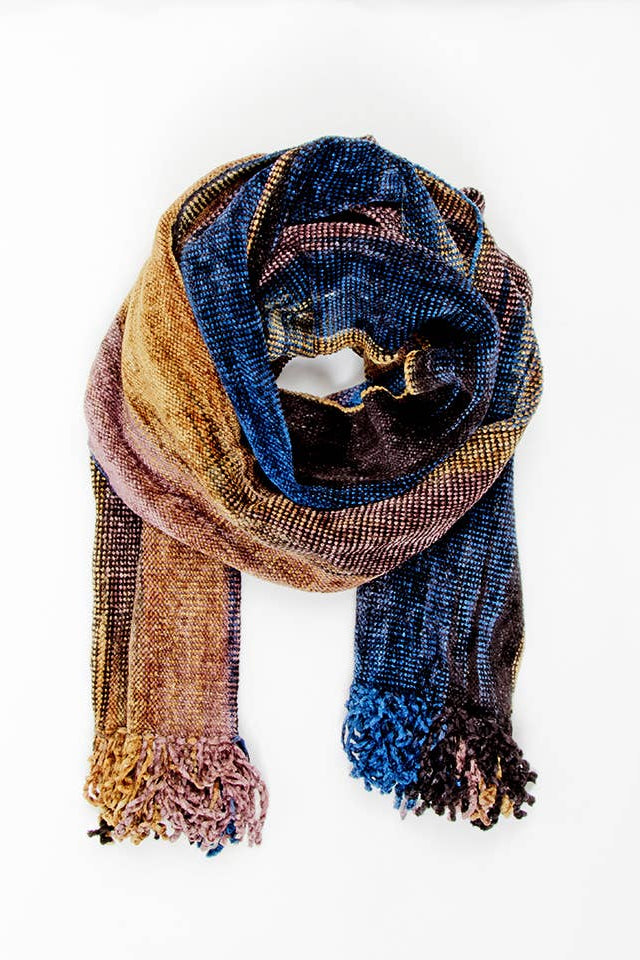 Handwoven Bamboo Chenille Scarf