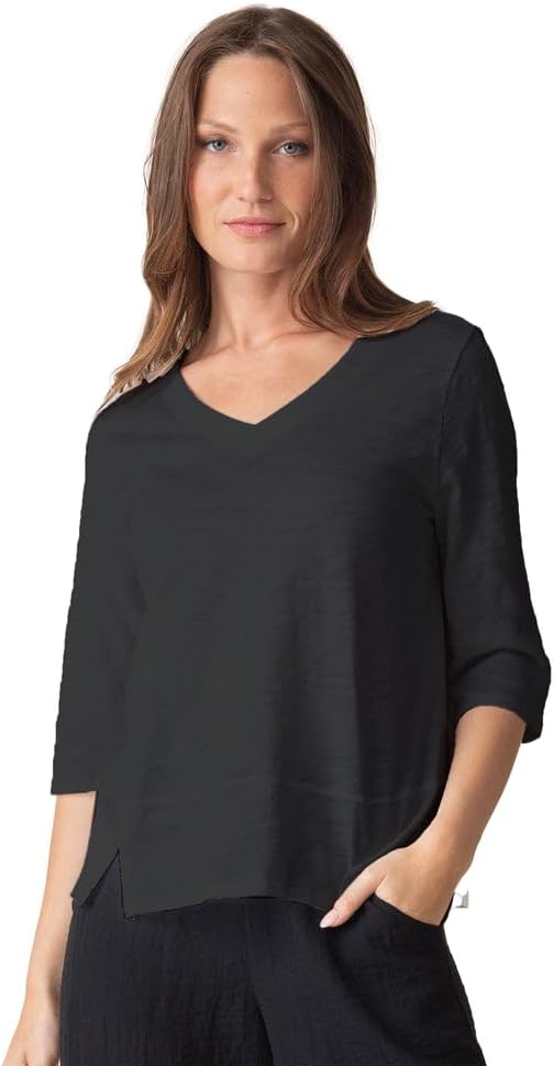 Cotton Pebble Elbow Sleeve Tee