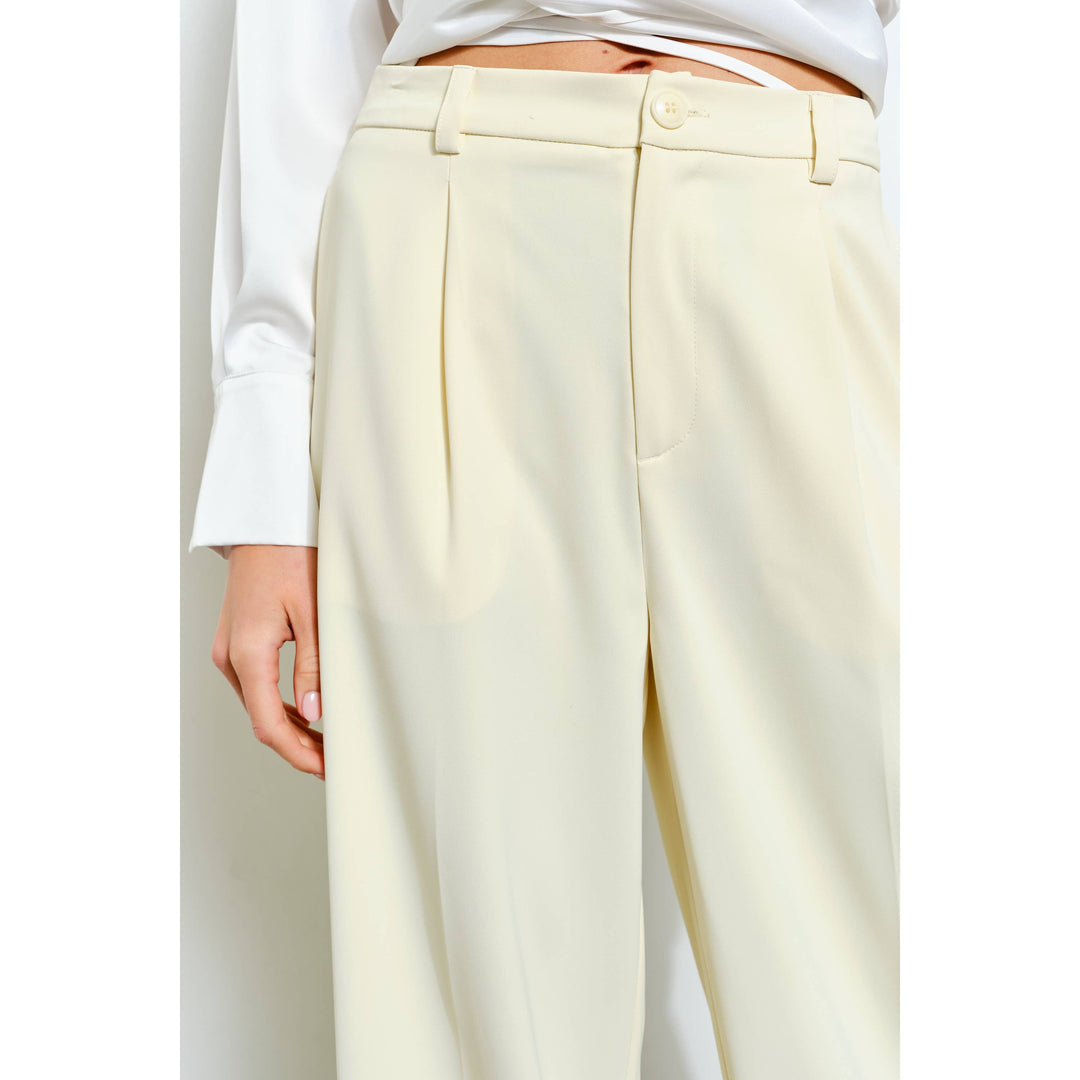 High Waist Tailored Wide-Leg Trousers