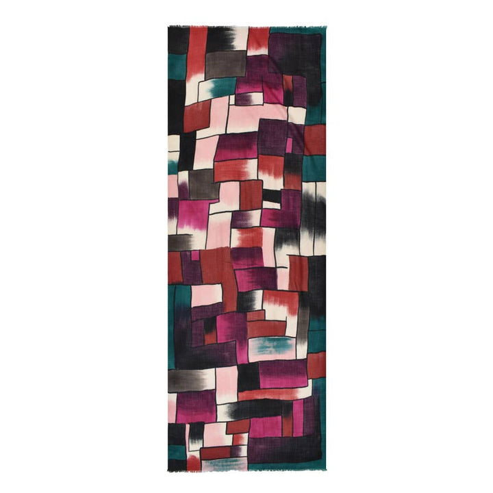 Victor Hand Painted Color Block Scarf