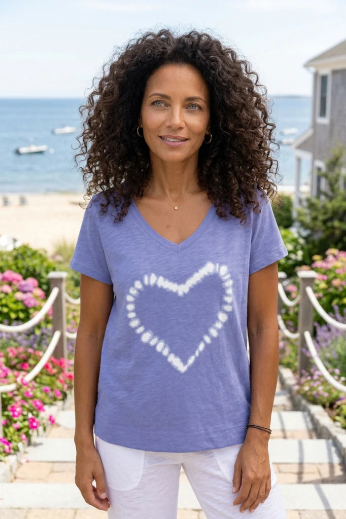 Destination Heart V-Neck Tee