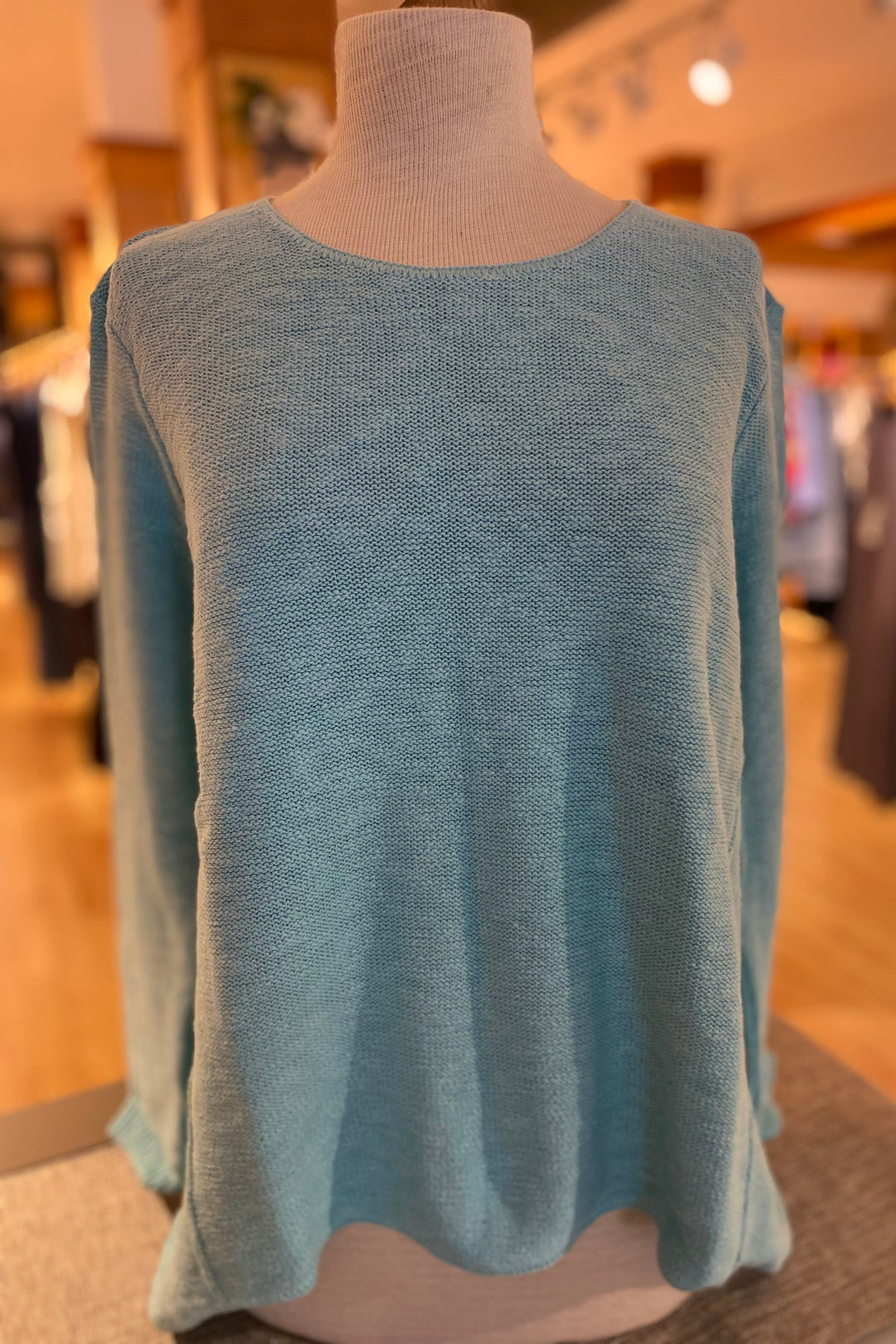 The Ultimate Cotton Sweater - Hi Low Slub Crew