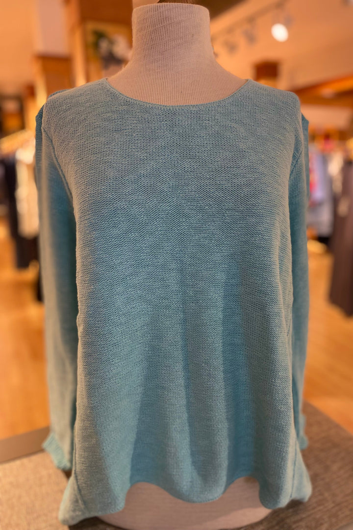The Ultimate Cotton Sweater - Hi Low Slub Crew