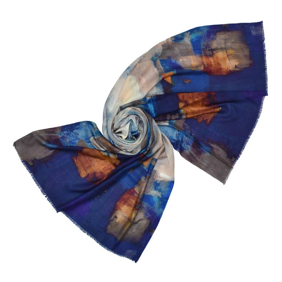Malinda Abstract Art Scarf Shawl