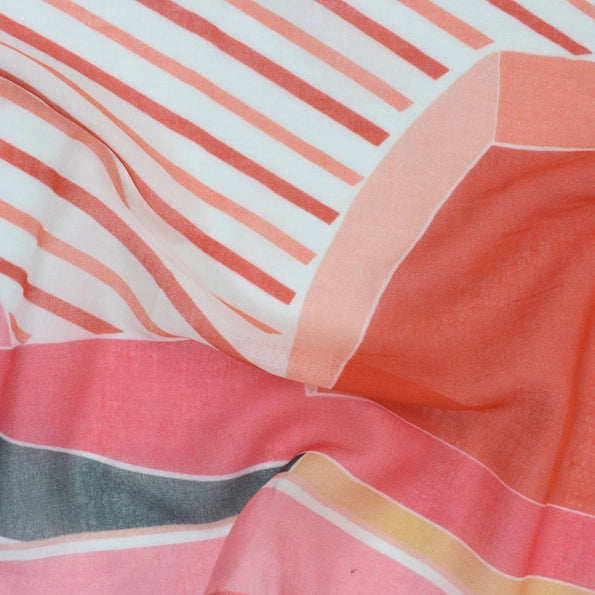 Ezra Narrow Geometric Scarf