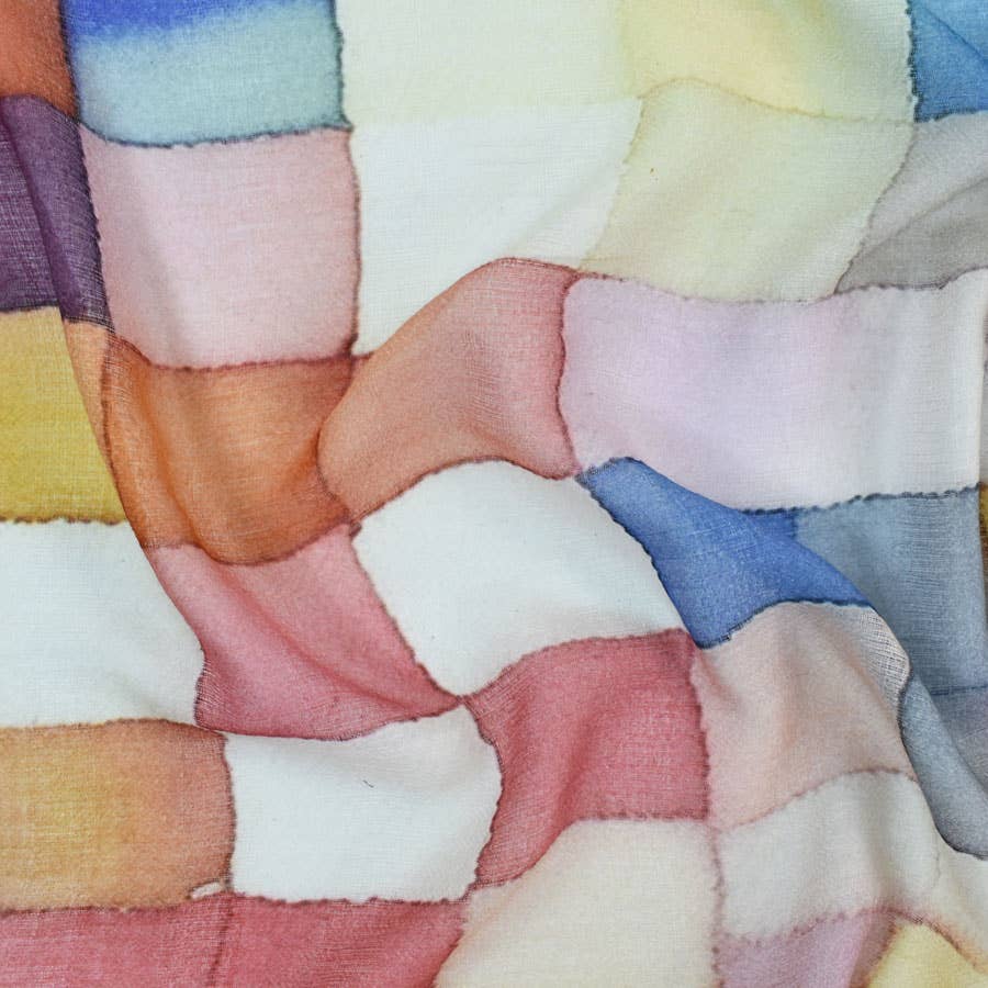 Caraway Pastel Colorblock Scarf