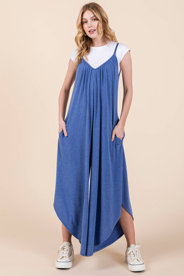 Plus Size Solid Jumper with Pockets