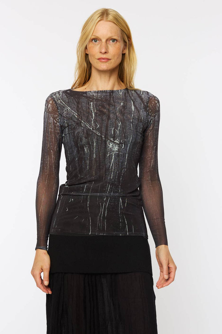 Nocturnal Bloom - Florence Double Sheer Top