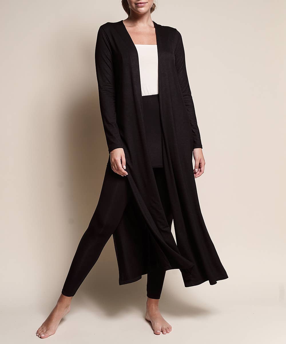 Bamboo Maxi Long Cardigan