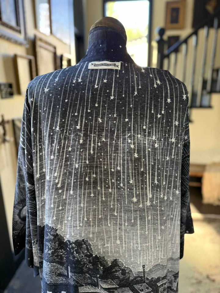 The Stargazer Matineé Duster (mid-length) w/ Celestial Print