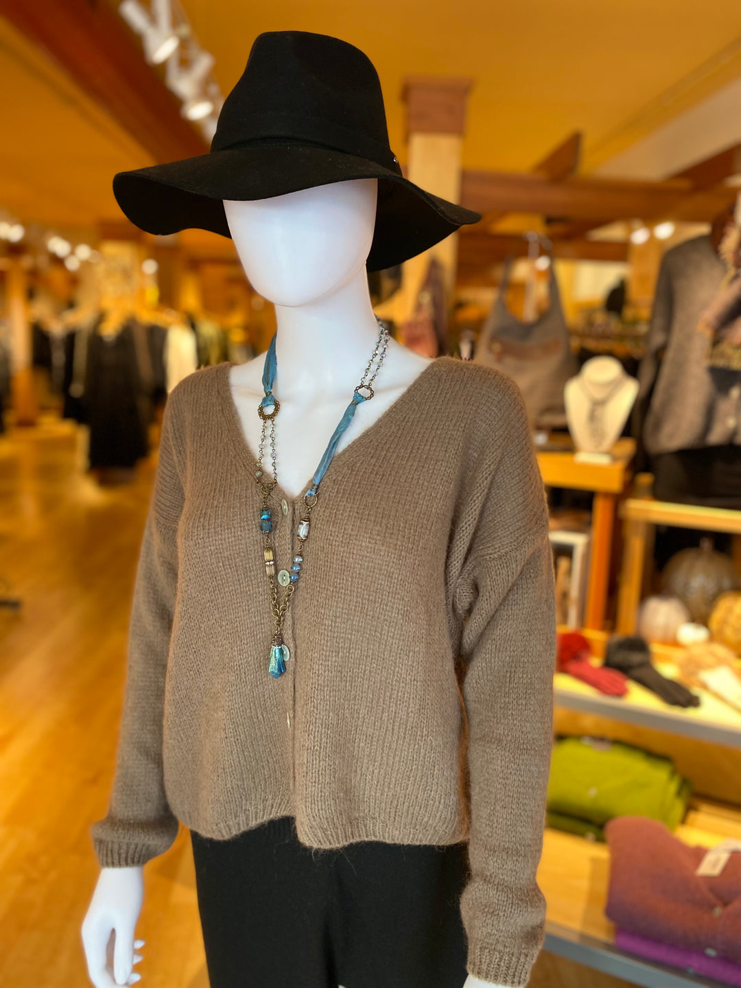 Mohair Wool Sweater Jacket