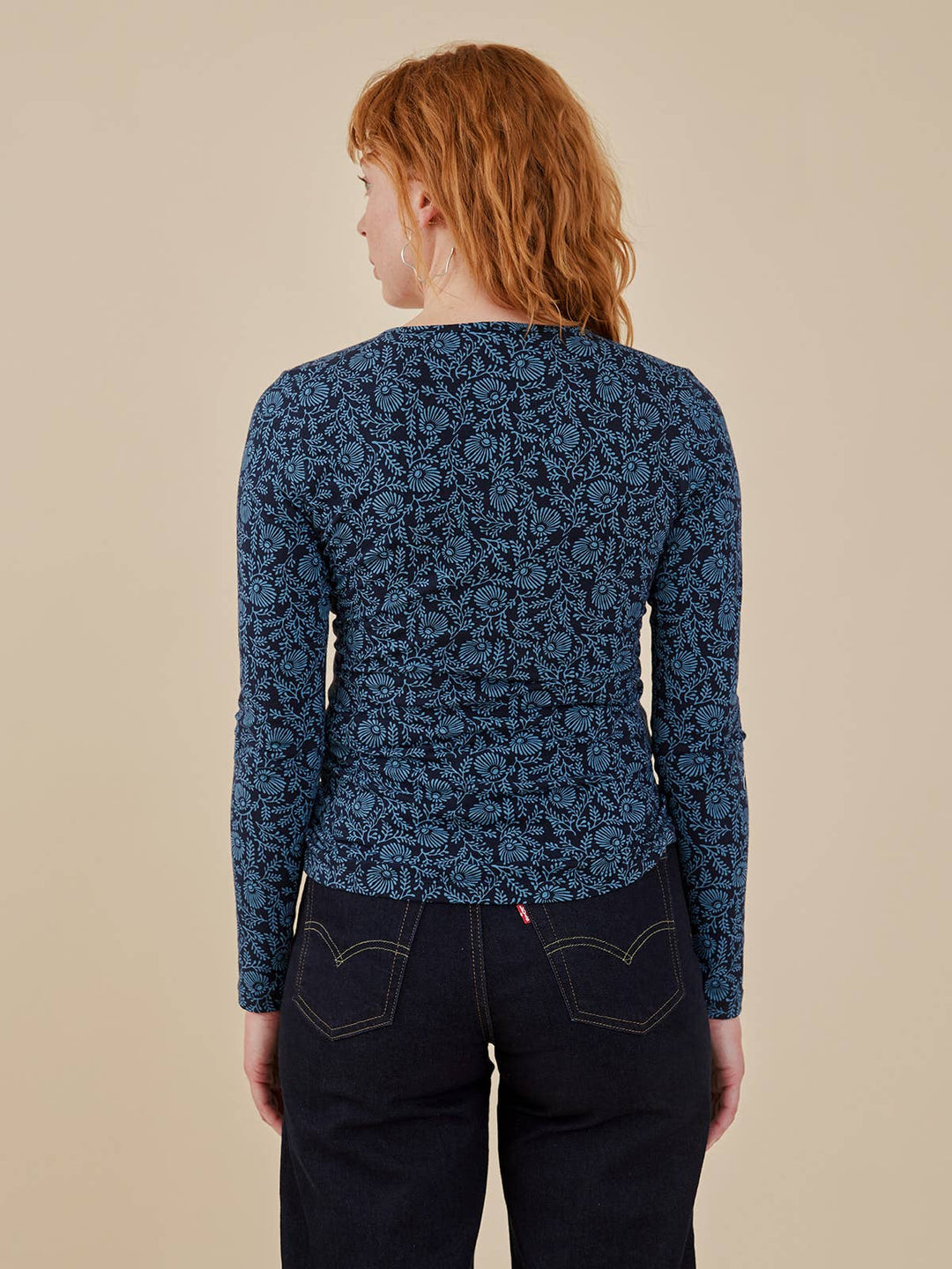 Gillian Wrap Top Teal Vine