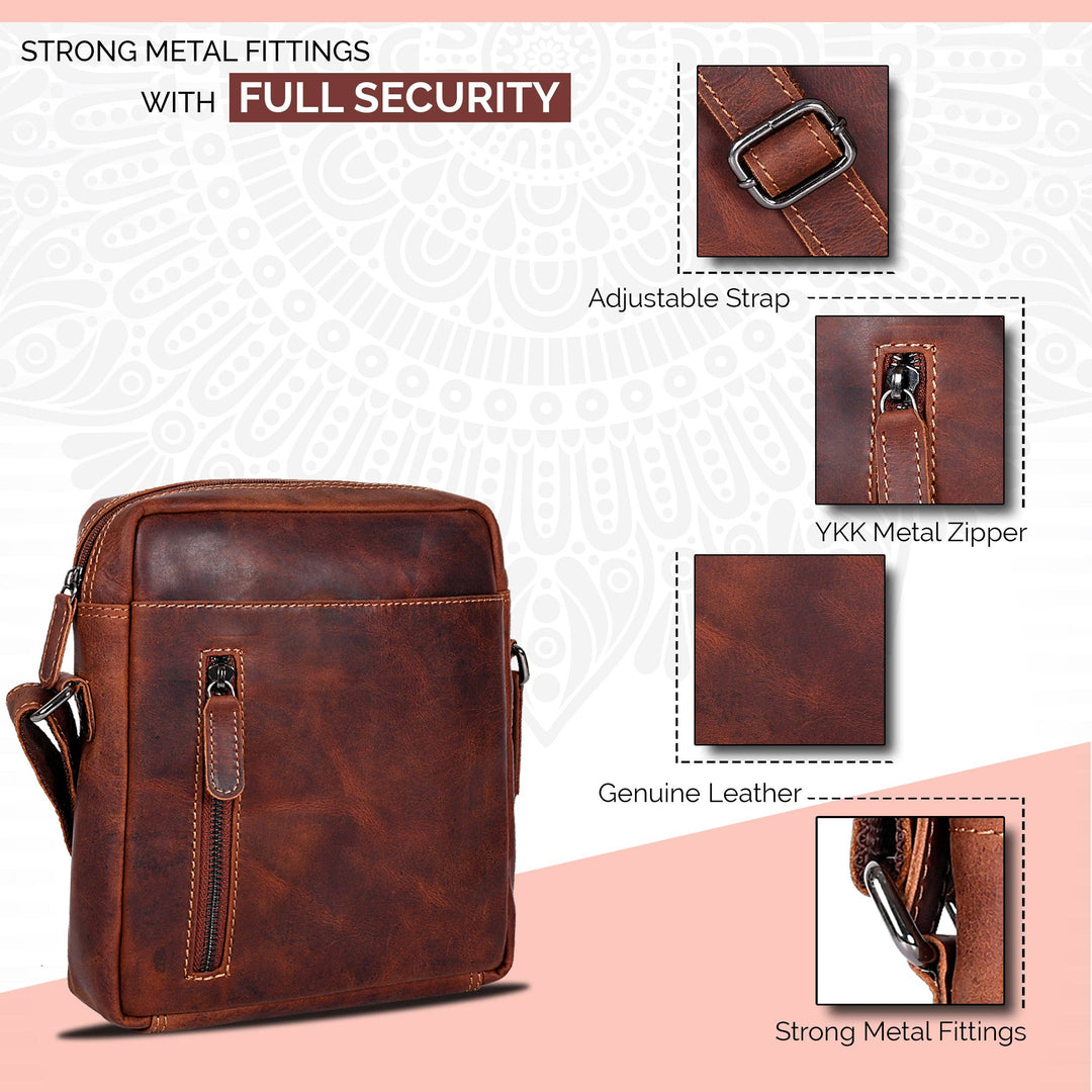 Dallas Leather Shoulder Bag - Unisex