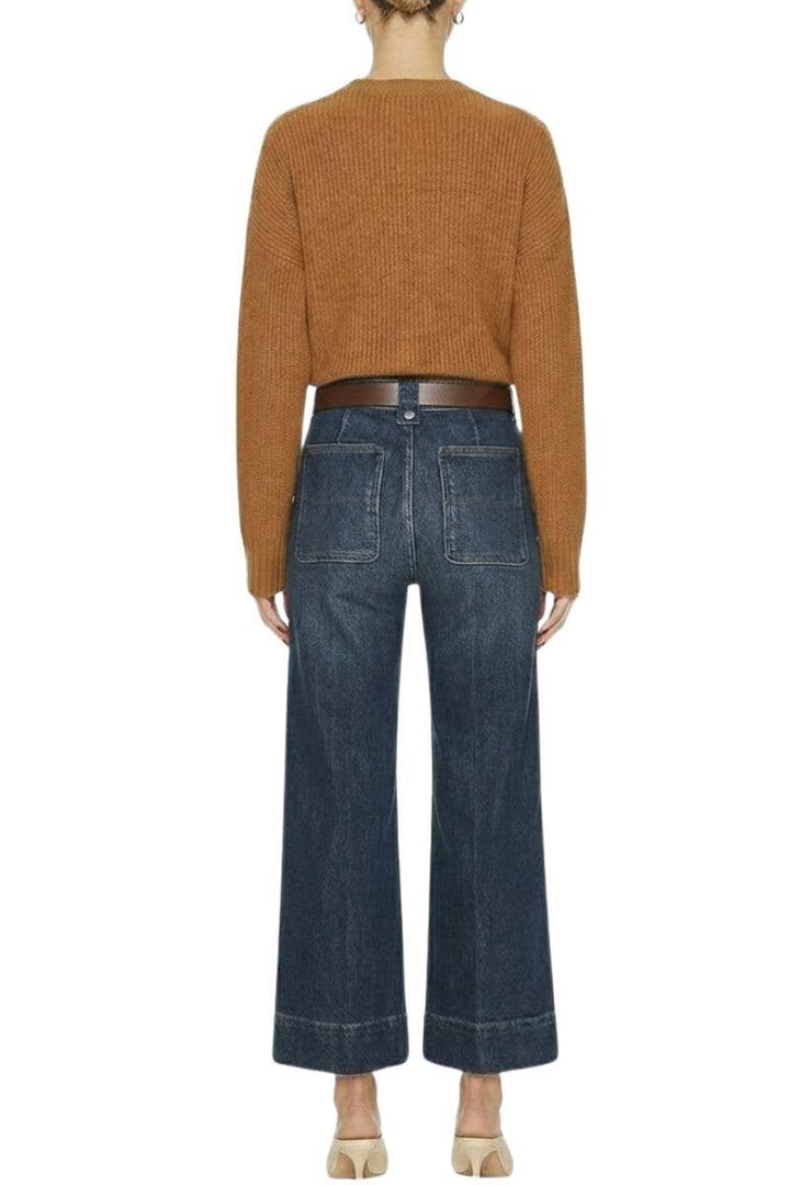 High Rise Tummy Control Slim Palazzo Jeans