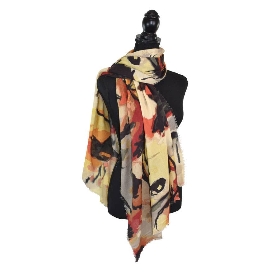 Sofronio Abstract Wool Scarf