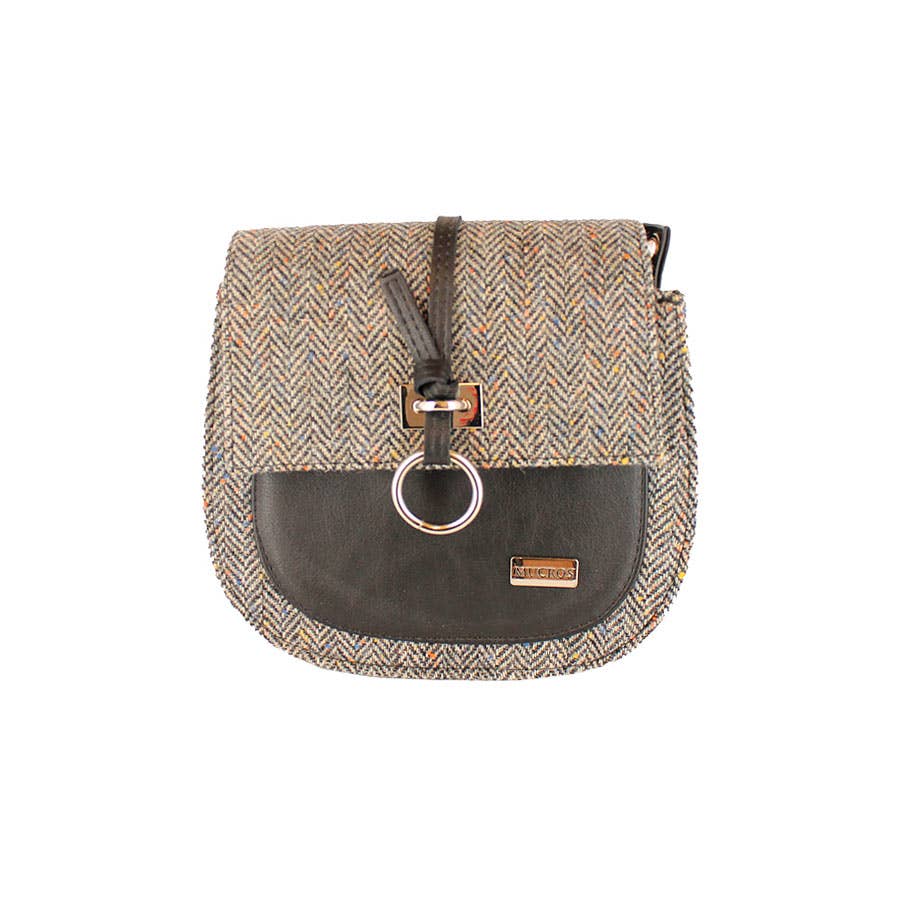 Grace 01 Women's Wool & Leather Shoulder Bag