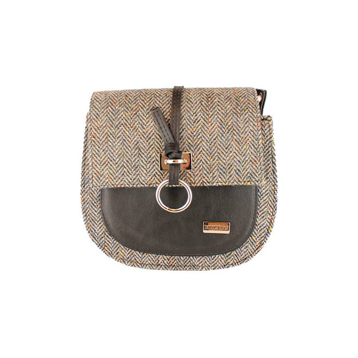 Grace 01 Women's Wool & Leather Shoulder Bag