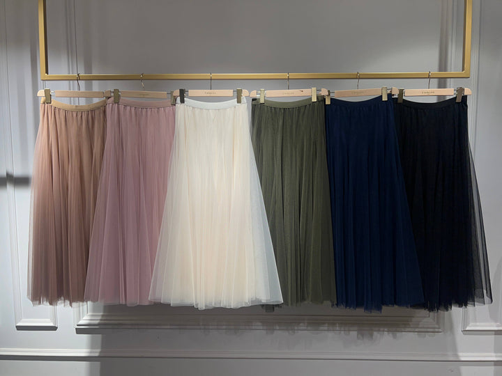 Amber Tulle Slim Fit Skirt