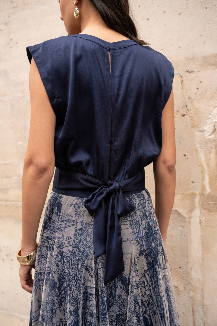 Maguie Back-tie Crop Top