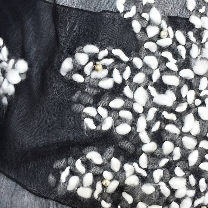Patricio Yarn Embroidered Scarf