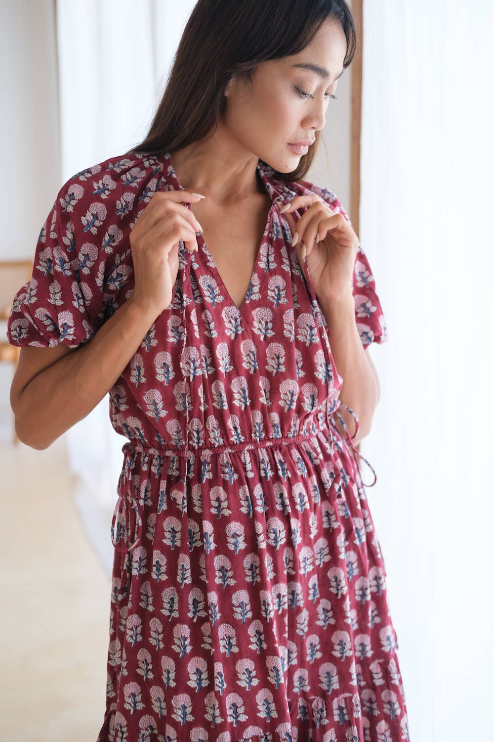 Block Printed Cotton Spring Dress